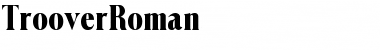 TrooverRoman Normal Font Title Preview