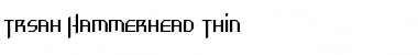 TrSah Hammerhead  Thin Regular Font Title Preview