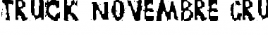 TRUCK NOVEMBRE GRUPPE Regular Font Title Preview