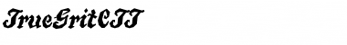 TrueGritCTT Regular Font Title Preview