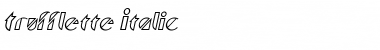 Trufflette Italic Font Title Preview