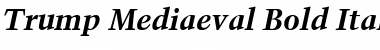 Trump Mediaeval Regular Font Title Preview