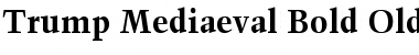 Trump Mediaeval SC Bold Font Title Preview
