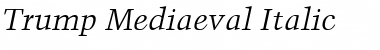 Trump Mediaeval Regular Font Title Preview