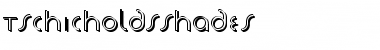TschicholdsShades Regular Font Title Preview