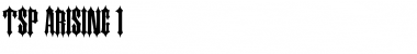 tsp arising 1 Regular Font Title Preview