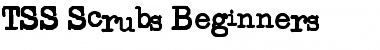 TSS Scrubs Beginners Regular Font Title Preview