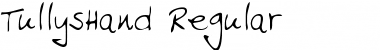 TullysHand Regular Font Title Preview