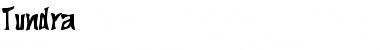 Tundra Regular Font Title Preview