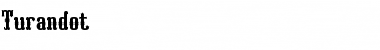 Turandot Regular Font Title Preview