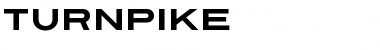 Turnpike Regular Font Title Preview