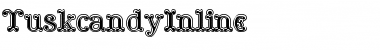 TuskcandyInline Regular Font Title Preview