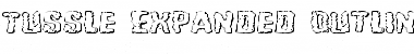 Tussle Expanded Outline Expanded Outline Font Title Preview