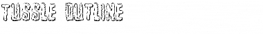 Tussle Outline Outline Font Title Preview