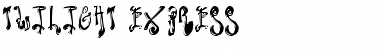 Twilight Express Regular Font Title Preview