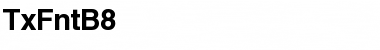 TxFntB8 Regular Font Title Preview