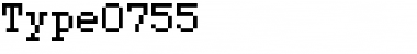 type 07_55 Regular Font Title Preview