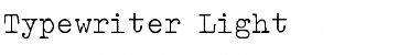 Typewriter Light Font Title Preview