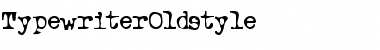 Typewriter Oldstyle Font Title Preview