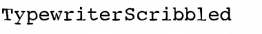 TypewriterScribbled Regular Font Title Preview