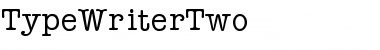TypeWriterTwo Regular Font Title Preview