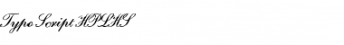 Typo Script HPLHS Font Title Preview