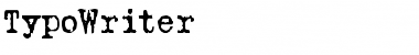 TypoWriter Regular Font Title Preview