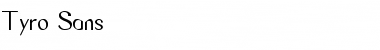 Tyro Sans Regular Font Title Preview