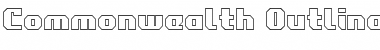Commonwealth Outline Outline Font Title Preview