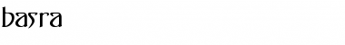 basra script Font Title Preview
