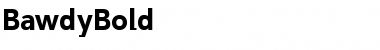 Bawdy Regular Font Title Preview
