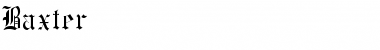 Baxter Normal Font Title Preview