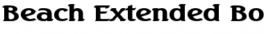 Beach Extended Bold Font Title Preview