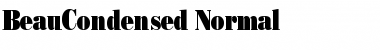 BeauCondensed Normal Font Title Preview