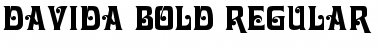 Davida Bold Regular Font Title Preview