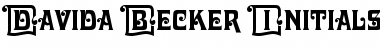 Davida Becker Initials Regular Font Title Preview