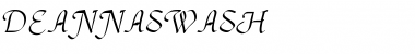 DeannaSwash Regular Font Title Preview