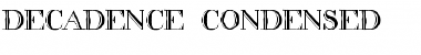 decadence condensed Regular Font Title Preview
