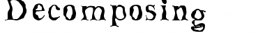Decomposing Regular Font Title Preview