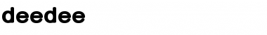 DeeDee Regular Font Title Preview