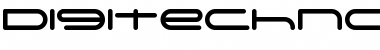 Digitechno FreeVersion Font Title Preview