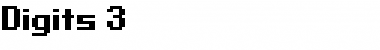 Digits Regular Font Title Preview