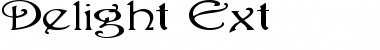 Delight Ext Regular Font Title Preview