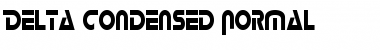 DeltaCondensed Normal Font Title Preview