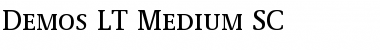 Demos LT MediumSC Regular Font Title Preview