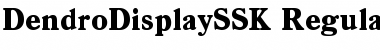 DendroDisplaySSK Regular Font Title Preview