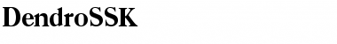 DendroSSK Regular Font Title Preview