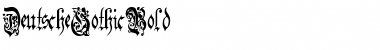 DeutscheGothicBold Regular Font Title Preview