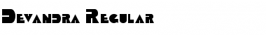 Devandra Regular Font Title Preview