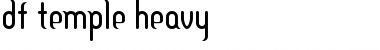 DF Temple Heavy Font Title Preview